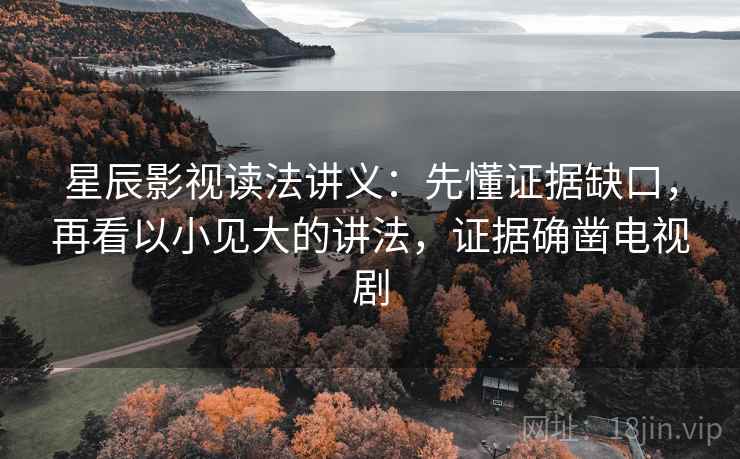 星辰影视读法讲义：先懂证据缺口，再看以小见大的讲法，证据确凿电视剧