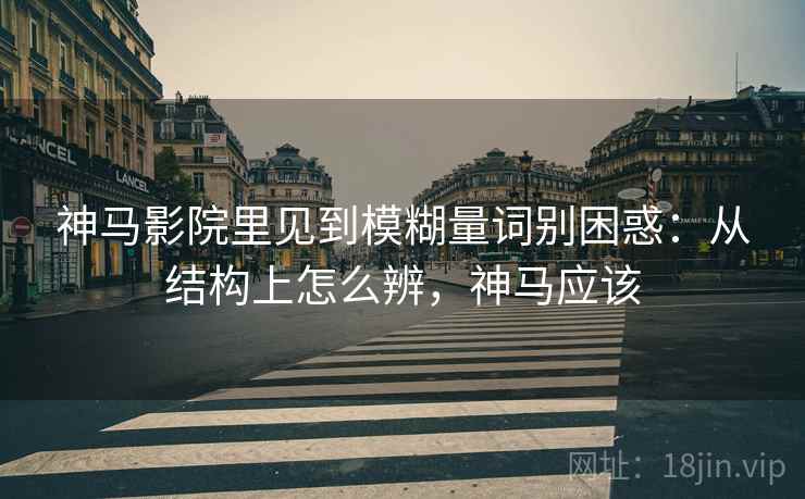神马影院里见到模糊量词别困惑：从结构上怎么辨，神马应该