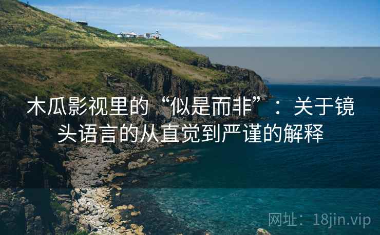 木瓜影视里的“似是而非”：关于镜头语言的从直觉到严谨的解释