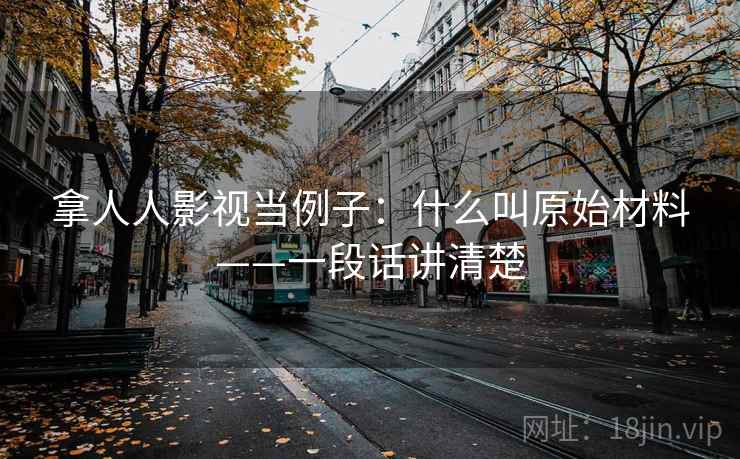 拿人人影视当例子：什么叫原始材料——一段话讲清楚