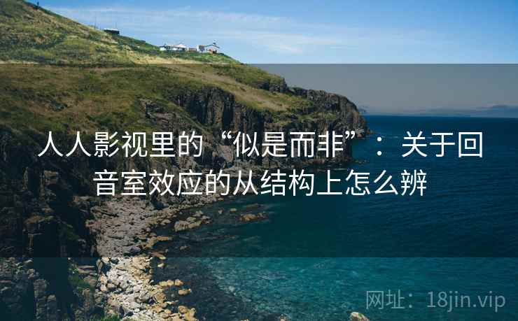 人人影视里的“似是而非”：关于回音室效应的从结构上怎么辨